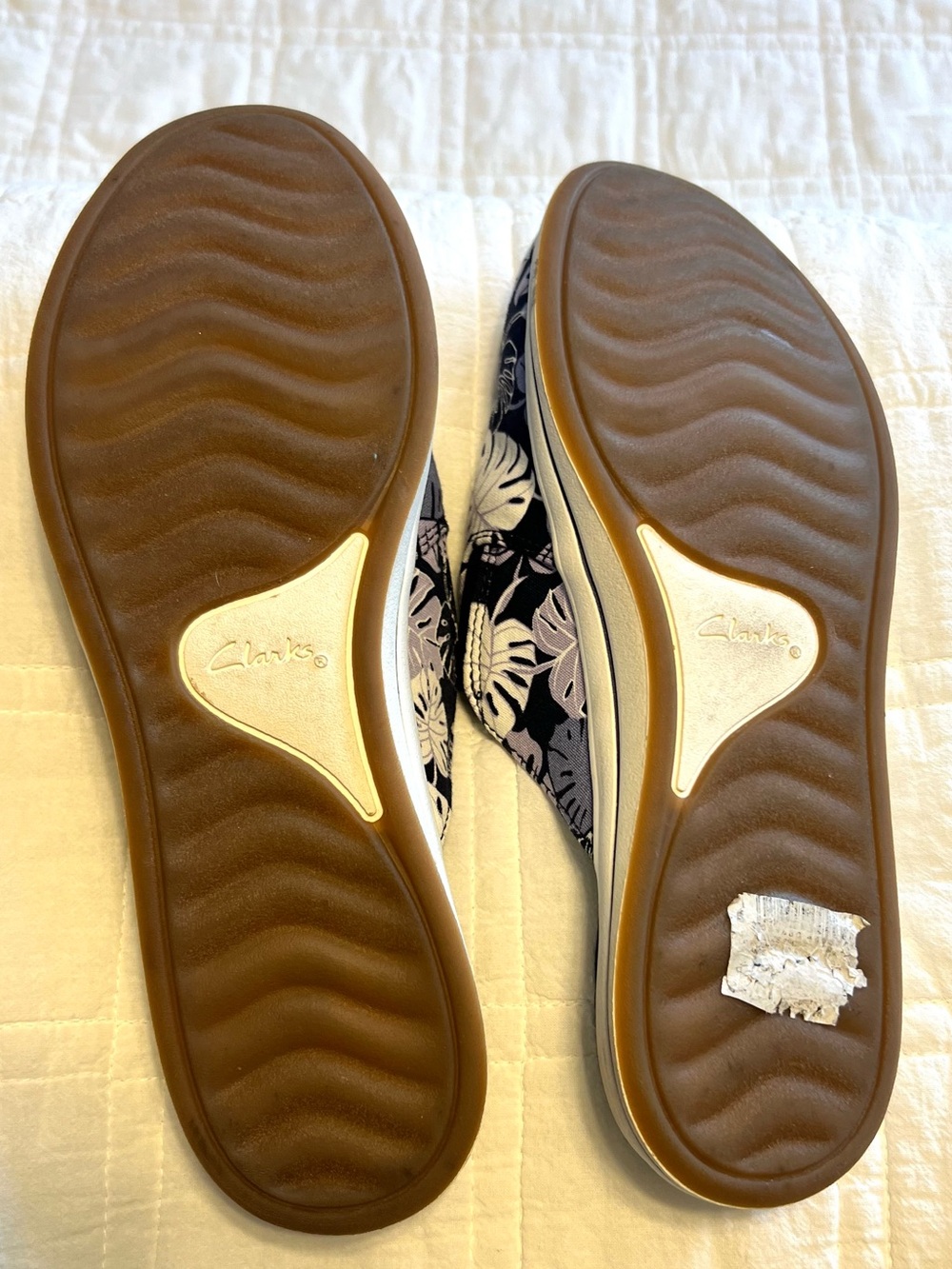 Clarks Canvas CloudSteppers Breeze Shore Taupe Combination US Women's 9.5 - Picture 3 of 5